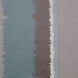 Aqua Abstract Stripes Cotton-Modal Velvet Print