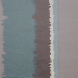 Aqua Abstract Stripes Cotton-Modal Velvet Print