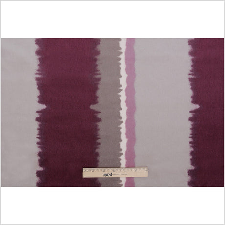 Orchid Abstract Stripes Cotton-Modal Velvet Print