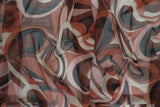Paisley Geometric Stretch Mesh Fabric