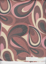 Paisley Geometric Stretch Mesh Fabric
