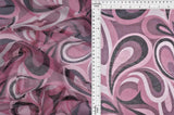 Paisley Geometric Stretch Mesh Fabric