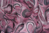 Paisley Geometric Stretch Mesh Fabric