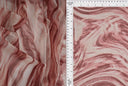Stretch Mesh Marble Print Rose/Mauve
