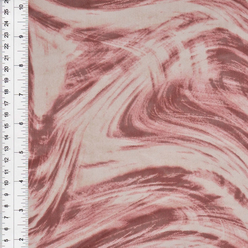 1 Yard Polyester Spandex 80 GSM Mesh Fabric Marble Print Lightweight Stretch Soft 54" Width