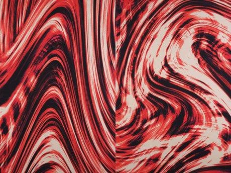 1 Yard DTY Marble Print Fabric Polyester Spandex Stretch Knit Brushed 58/60 Inches