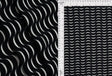 Abstract Ribbed Stretch Knit Fabric