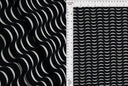 Abstract Ribbed Stretch Knit Fabric