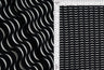 Abstract Ribbed Stretch Knit Fabric