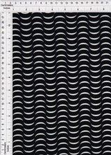 Abstract Ribbed Stretch Knit Fabric