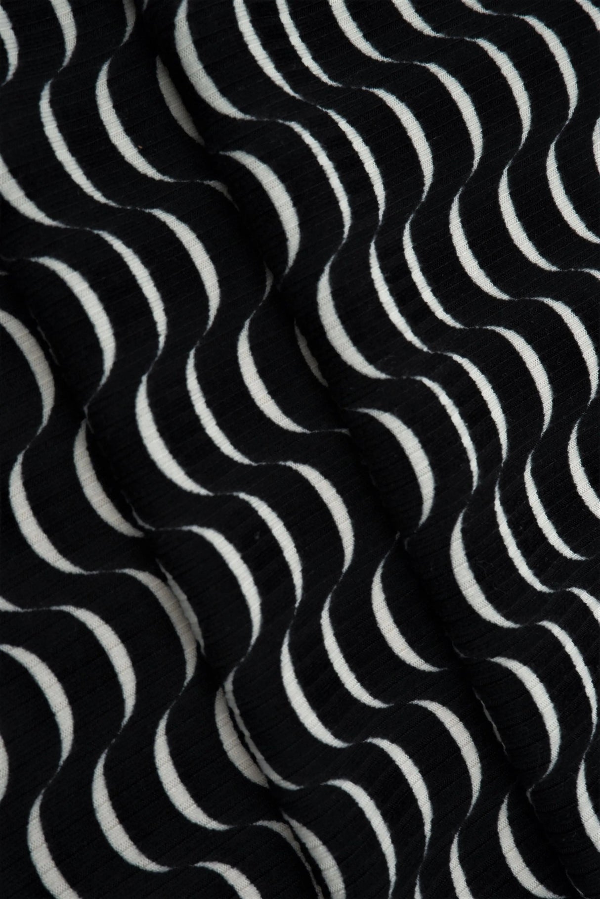 4×2 Yummy Rib Abstract Print Knit Soft Stretch Fabric 58/60? Width for Apparel & Crafts