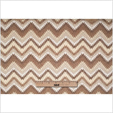 Spanish Beige/Brown Geometric Poly/Cotton Canvas