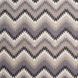 Spanish Navy/Beige Geometric Poly/Cotton Canvas
