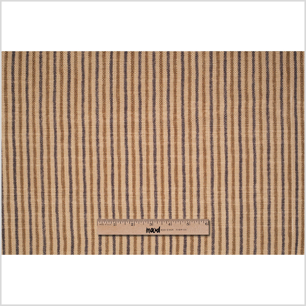 Spanish Gold Striped Poly/Cotton Canvas