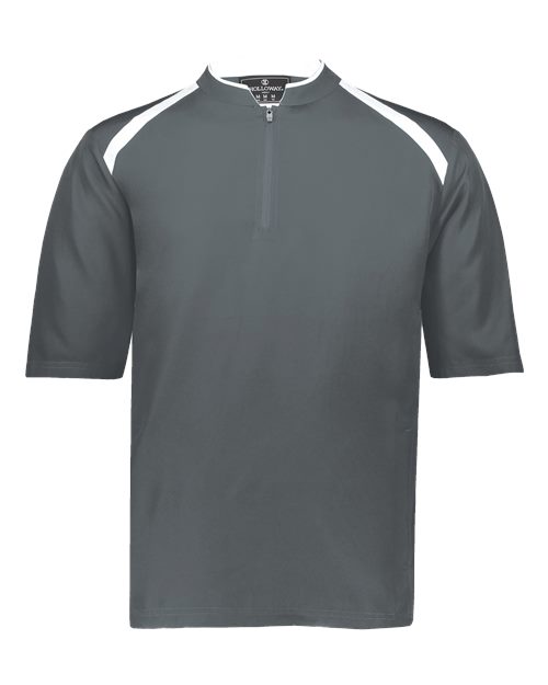 Holloway Youth Clubhouse Short Sleeve Quarter-Zip Pullover