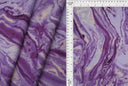 1 Yard 8x3 Yummy Rib Knit Fabric Marble Print, Soft & Stretchy 58/60" Wide