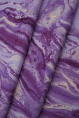 Rib Knit Marble Tie-Dye Print Fabric