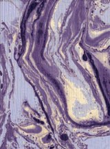 Rib Knit Marble Tie-Dye Print Fabric