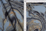 Rib Knit Marble Tie-Dye Print Fabric