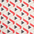 Spanish Red Geometric Woven