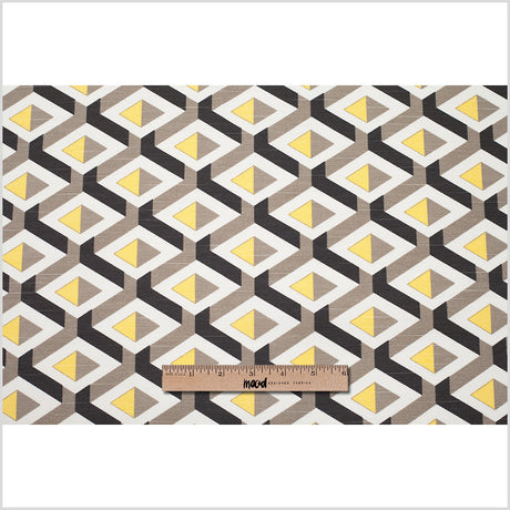 Spanish Yellow Geometric Woven