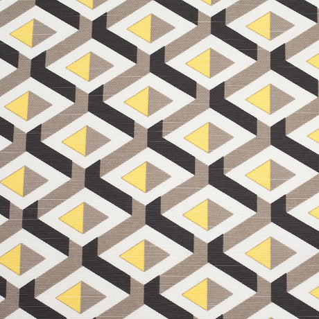 Spanish Yellow Geometric Woven