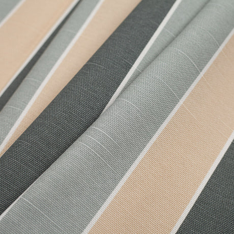 Spanish Gray-1 Striped Poly-Cotton Woven