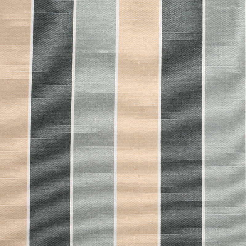 Spanish Gray-1 Striped Poly-Cotton Woven