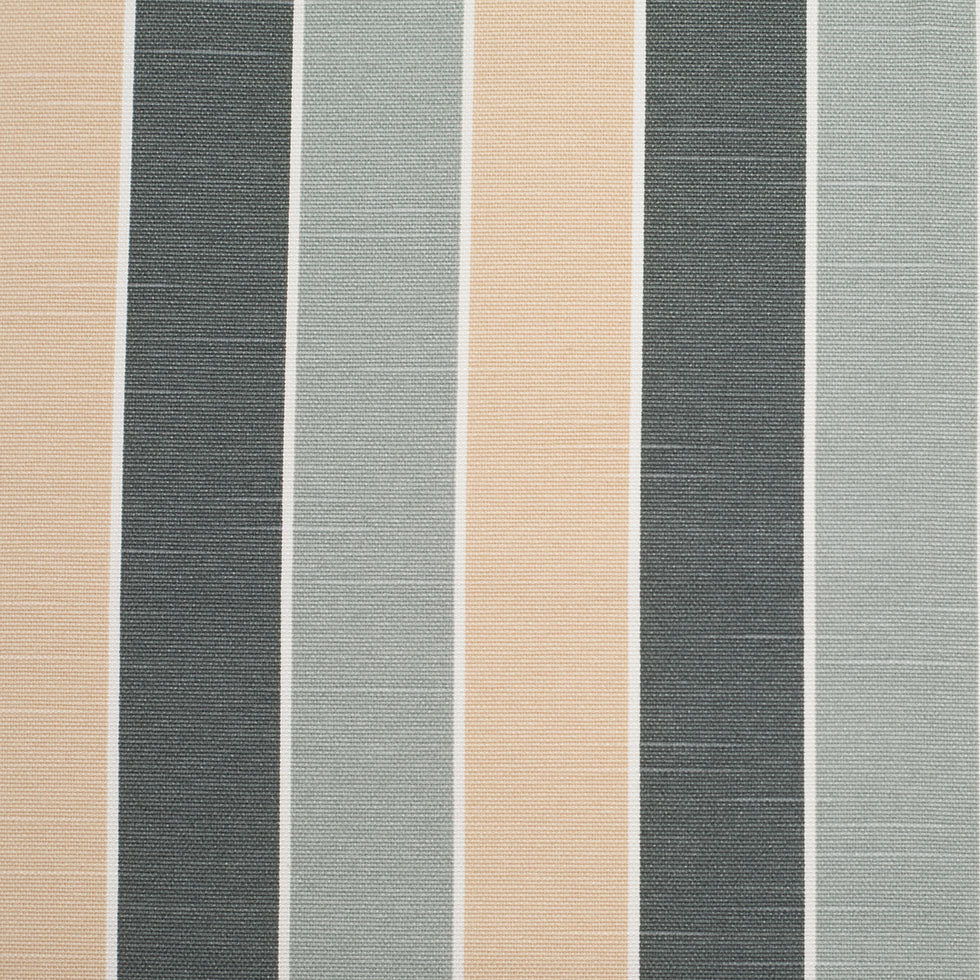 Spanish Gray-1 Striped Poly-Cotton Woven