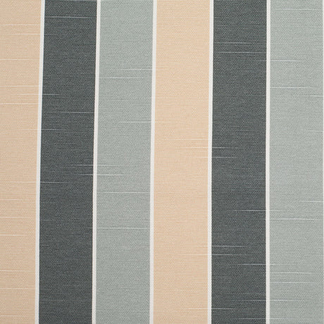 Spanish Gray-1 Striped Poly-Cotton Woven
