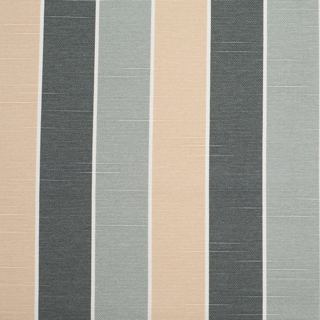 Spanish Gray-1 Striped Poly-Cotton Woven