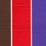 Spanish Red/Purple/Brown Striped Poly-Cotton Woven