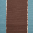 Spanish Blue/Brown Striped Poly-Cotton Woven