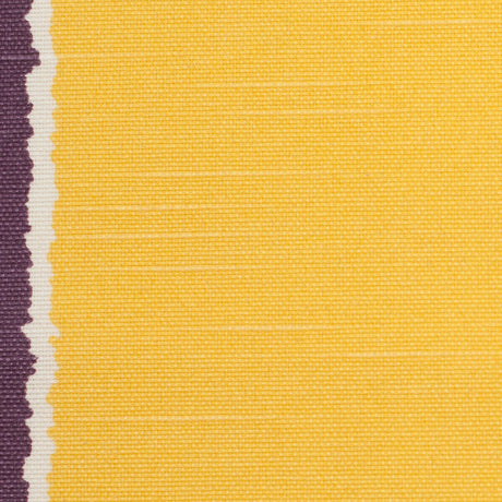 Spanish Yellow/Purple Striped Poly-Cotton Woven