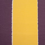 Spanish Yellow/Purple Striped Poly-Cotton Woven