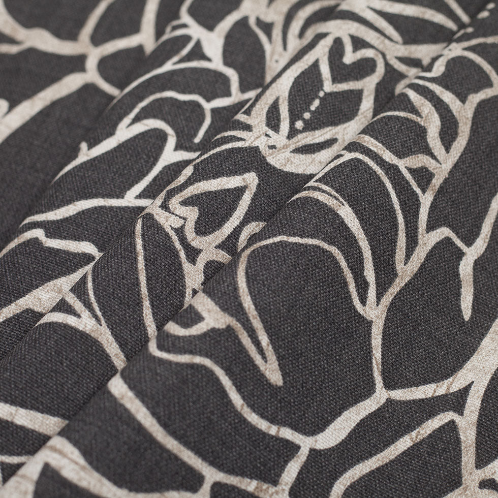 Spanish Gray Floral Woven