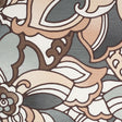 Spanish Gray/Brown Floral Woven