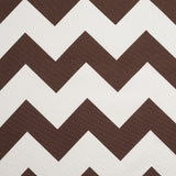Spanish Espresso/White Geometric Poly-Cotton Woven