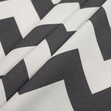 Spanish Gray/White Geometric Poly-Cotton Woven