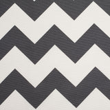Spanish Gray/White Geometric Poly-Cotton Woven