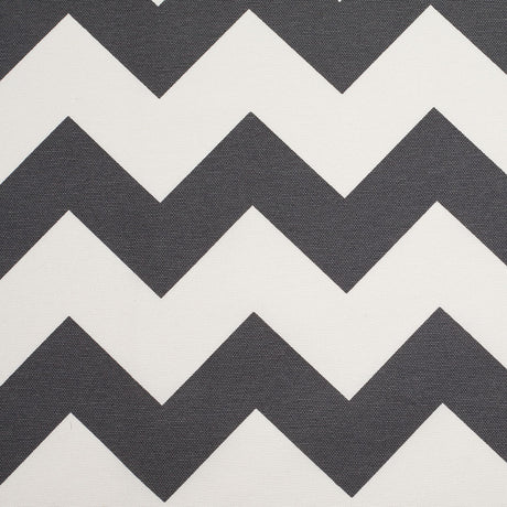Spanish Gray/White Geometric Poly-Cotton Woven