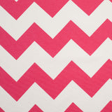 Spanish Pink/White Geometric Poly-Cotton Woven