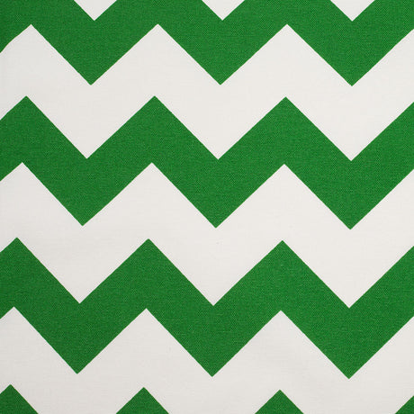 Spanish Green/White Geometric Poly-Cotton Woven