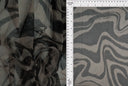 1 Yard Geometric Mesh Fabric Lightweight Stretch Sheer Print 54" Wide