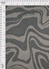 Flocked Mesh Stretch Fabric Geometric
