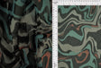 Flocked Mesh Stretch Fabric Geometric