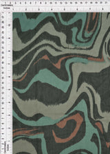 Flocked Mesh Stretch Fabric Geometric
