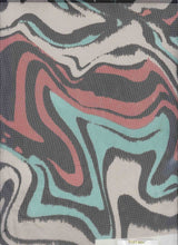 Flocked Mesh Stretch Fabric Geometric