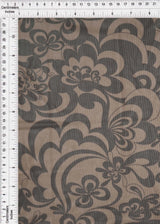 1 Yard Polyester Spandex 80 GSM Mesh Fabric Floral Big Flower Print Lightweight Stretch 54" Width
