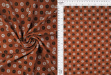 DTY Brushed Ditsy Geo Flower Stretch Knit